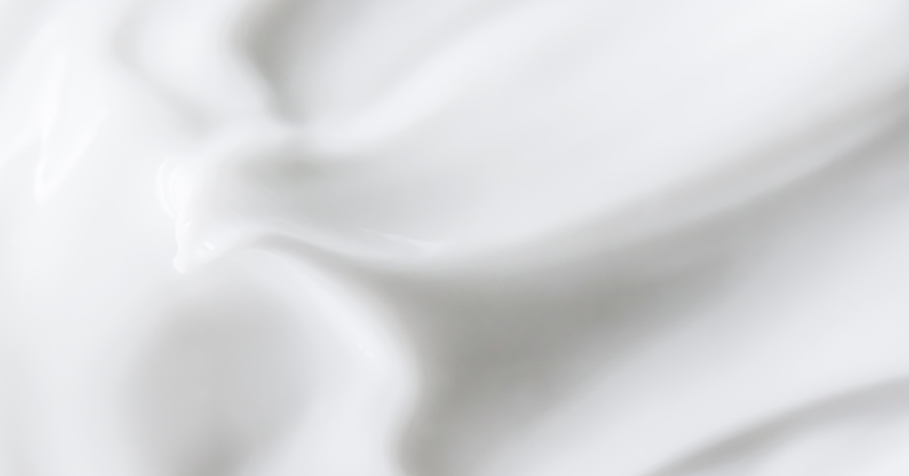 角が立つホイップ泡のアップ